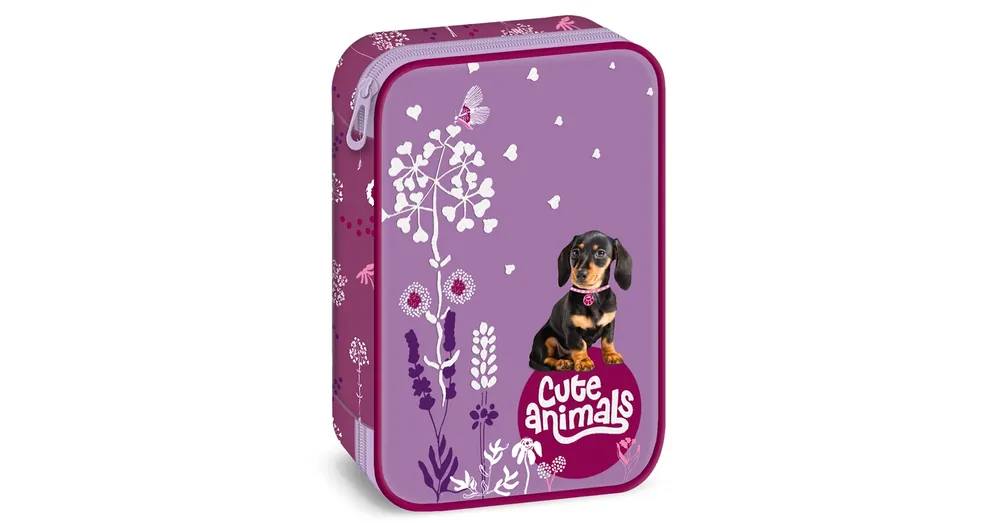Ars Una Cute Animals – Puppy tacskó mintás többszintes tolltartó 15,5×22,5×4,5 cm Árengedmény