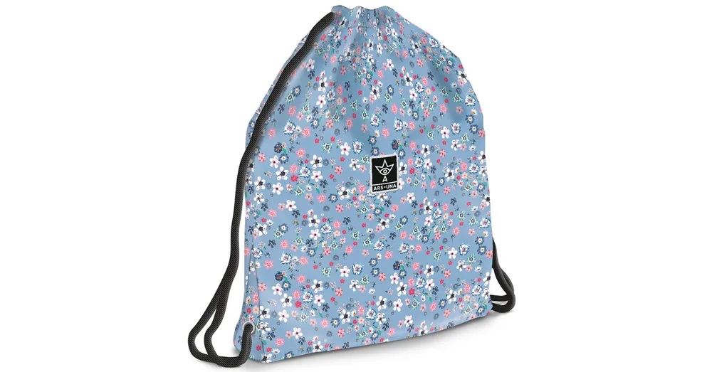 Ars Una Pearl Blossom Blue virágos tinédzser tornazsák, sportzsák 37,5×46 cm Akciós ár