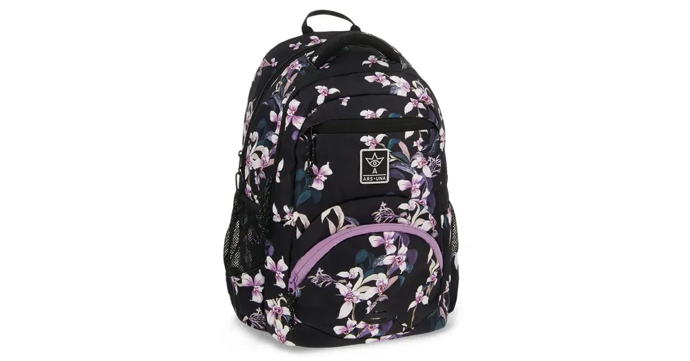 Ars Una Botanic Orchid ergonomikus iskolatáska, hátizsák 33×45×24 cm Ne maradj le