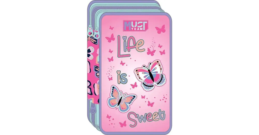 Luna Life is Sweet pillangós 3 szintes töltött tolltartó Exkluzív ajánlat