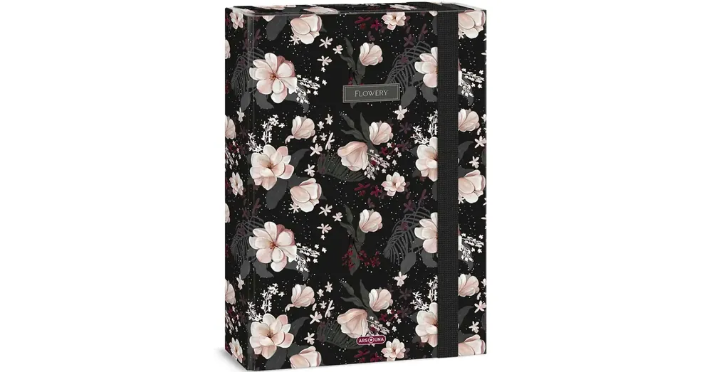 Ars Una Flowery Black A/4 füzetbox Biztonságos vásárlás