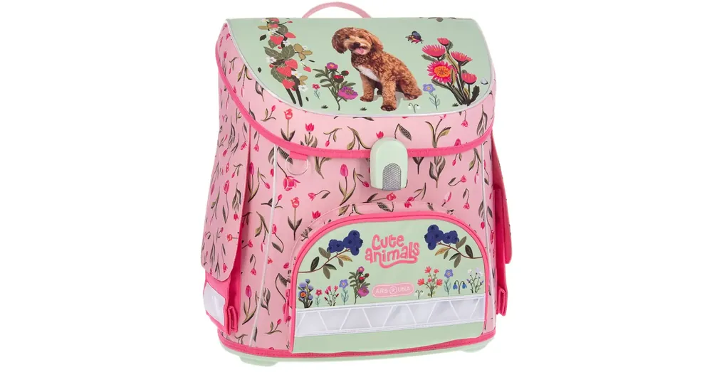 Kiárusítás Ars Una Cute Animals Doggie kompakt ergonomikus mágneszáras iskolatáska, hátizsák 33×41×24 cm