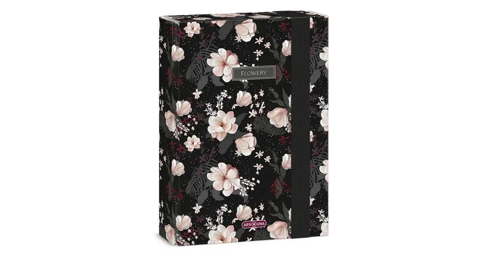 Ars Una Flowery Black A/5 füzetbox Árcsökkenés