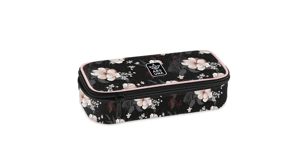 Legjobb ár Ars Una Flowery Black tinédzser tolltartó 22,5×6x11,5 cm