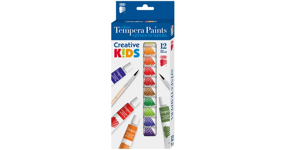 Biztonságos vásárlás ICO Creative kids tempera 12 db-os, 12ml-es tubusok