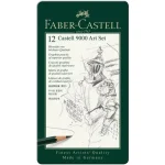 Azonnal elérhető Faber-Castell Castell 9000 Grafitceruza 12 db-os szett fém dobozban