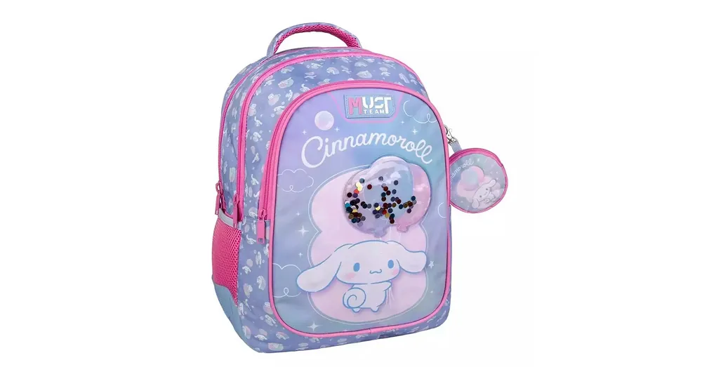 Luna Must Team Cinnamoroll balloons lekerekített 3 rekeszes iskolatáska, hátizsák 32×18×43 cm Árcsökkenés