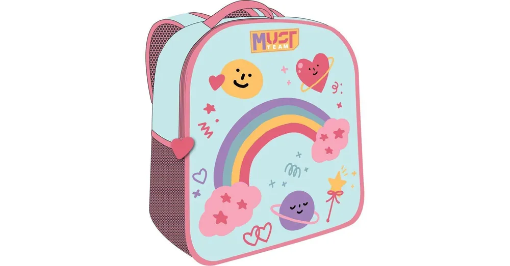 Luna Must Team 3D szivárvány mintás ovis hátizsák 26×10×32 cm Szuper akció