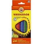 Legnépszerűbb Ico Koh-I-Noor Triocolor színes ceruza szett 24 db-os