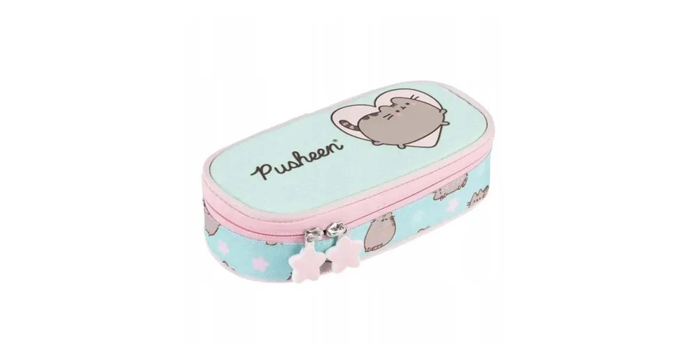 Pusheen kék ovális tolltartó 23×9,5×6 cm Olcsó