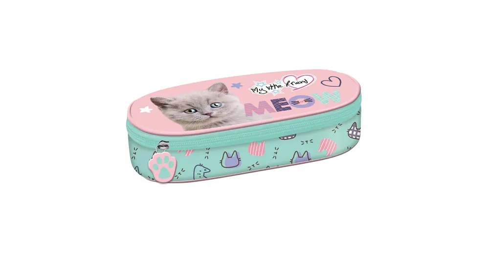 Vedd meg online My Little Friend cicás ovális tolltartó PC01 23×9,5×6 cm