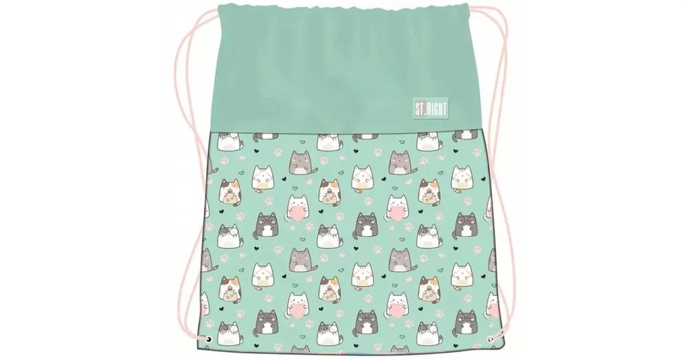 Prémium St.Right Charming Cats tornazsák, sportzsák 34×43 cm