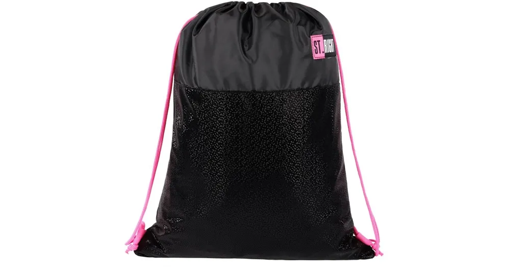 Exkluzív ajánlat St.Right Black Glitter tornazsák, sportzsák 34×43 cm