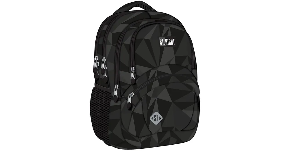 St.Right Geometric gray ergonomikus iskolatáska, hátizsák BP05 42×30×19 cm Ne maradj le