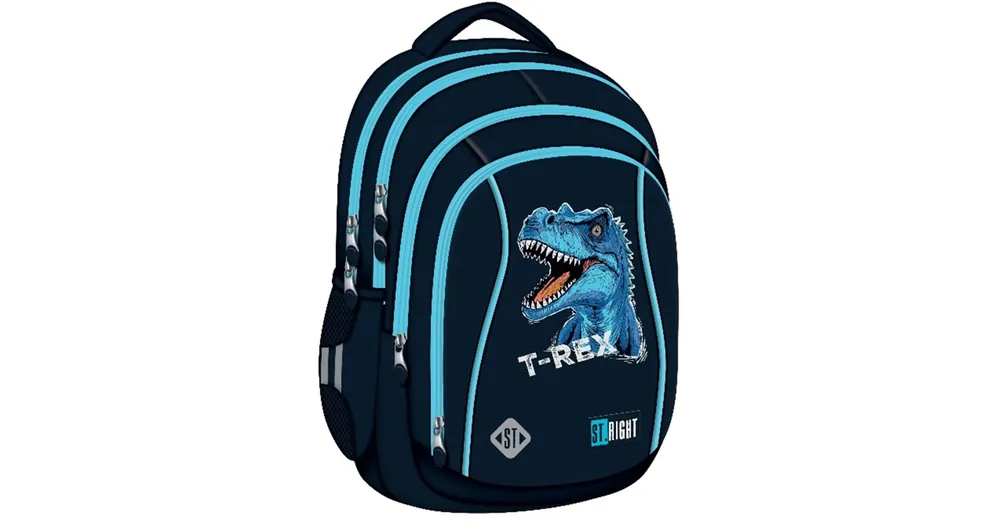 Gyors szállítás St.Right Kék T-Rex ergonomikus iskolatáska, hátizsák BP04 43×32×20 cm