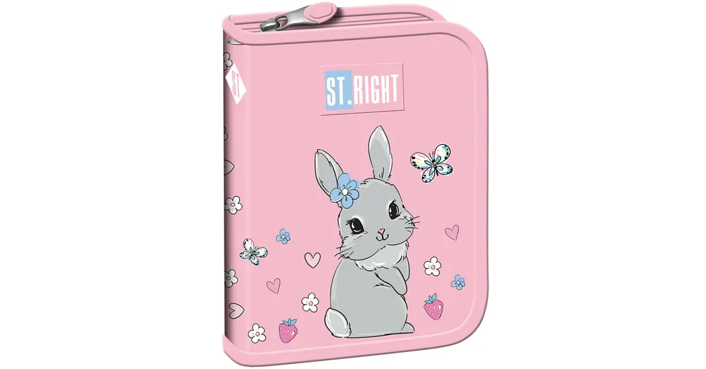 St.Right Cute Rabbit nyuszi mintás kihajtható tolltartó PC03 20,5×14×3,5 cm Ne maradj le