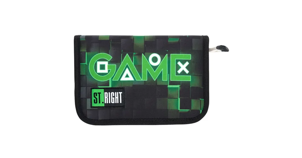 Alacsony ár St.Right Green Game kihajtható tolltartó PC03 20,5×14×3,5 cm
