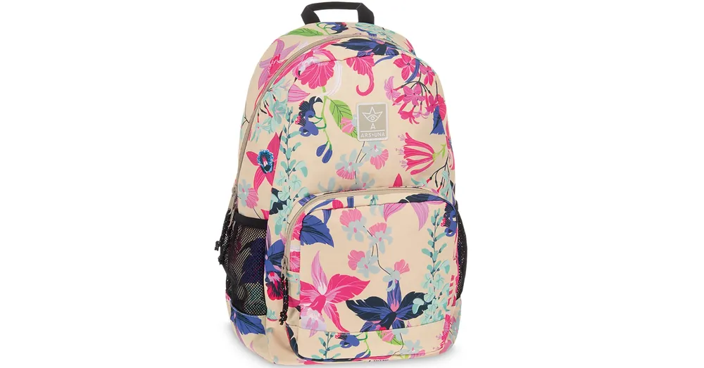 Szuper ajánlat Ars Una Beach flowers virágos AU-14 iskolatáska, hátizsák 32×51×25 cm