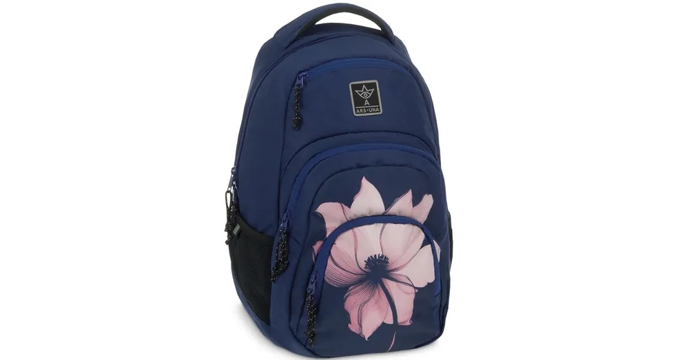 Ars Una Pink shade virágos AU-2 iskolatáska, hátizsák 32×46×22 cm Korlátozott ajánlat