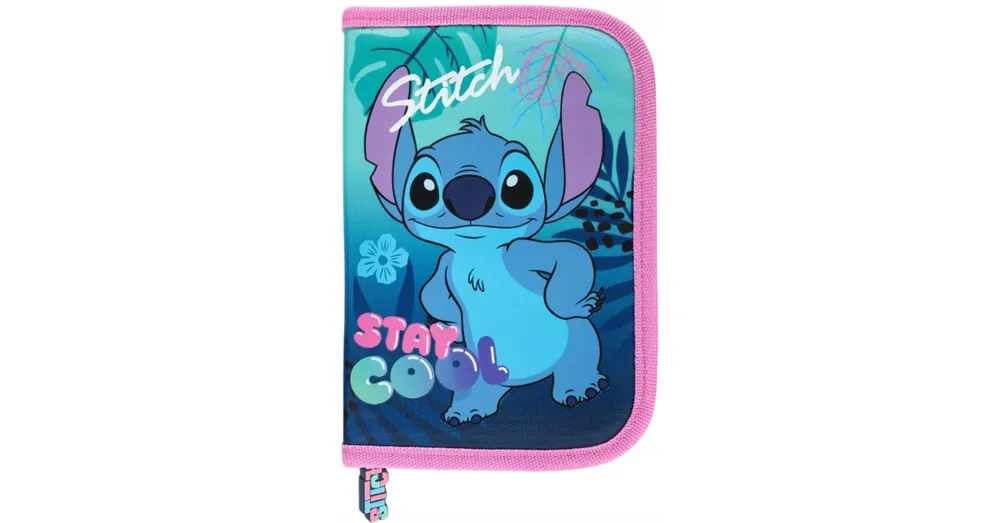 Alacsony ár Stitch stay cool kihajtható tolltartó 20,5×14×3,5 cm