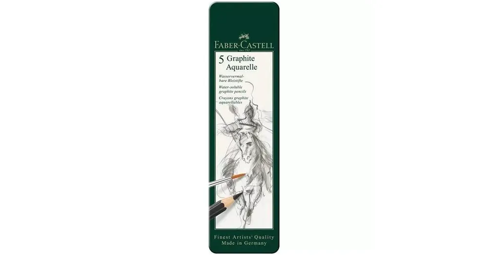 Faber-Castell Akvarell grafitceruza készlet fém dobozban 5 db-os Expressz kézbesítés