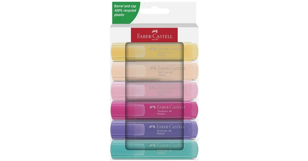 Faber-Castell 1546 Szövegkiemelő pasztell színben 6 db-os szett Szuper akció