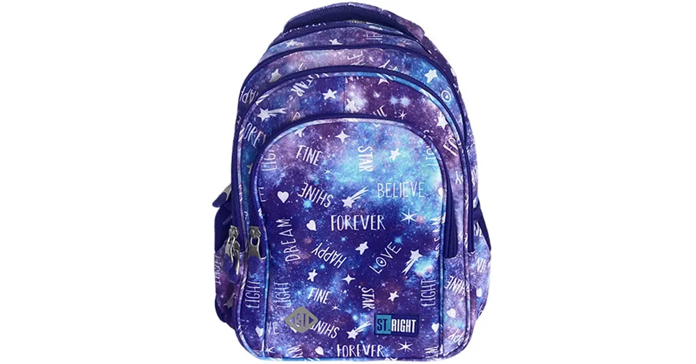 St.Right Galaxy Girl négyrekeszes iskolatáska, hátizsák 39×27×17 cm Kiárusítás
