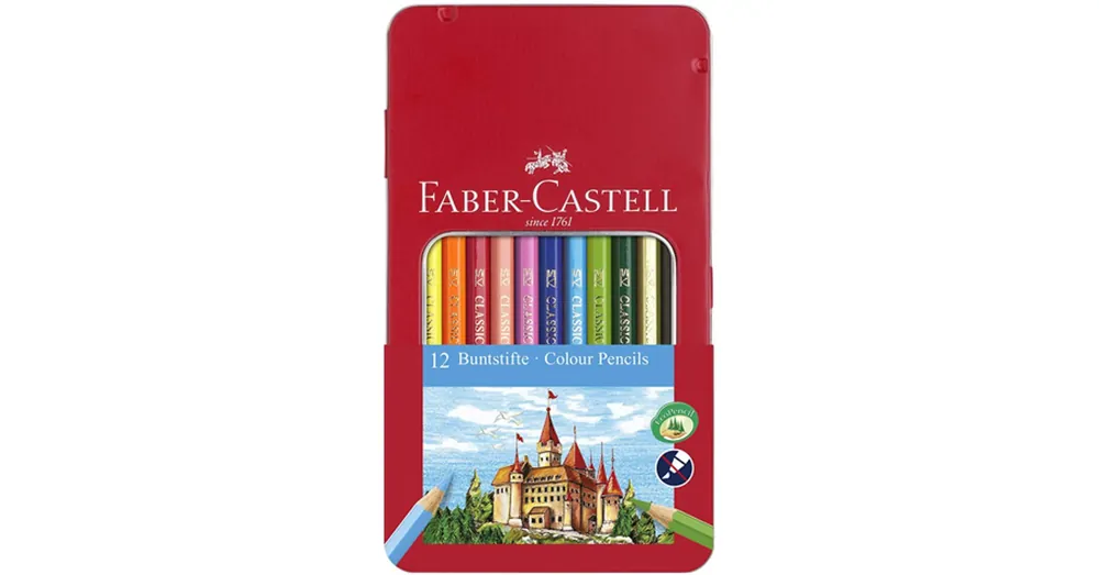 Expressz szállítás Faber-Castell Színes ceruza szett 12 db-os készlet fémdobozban