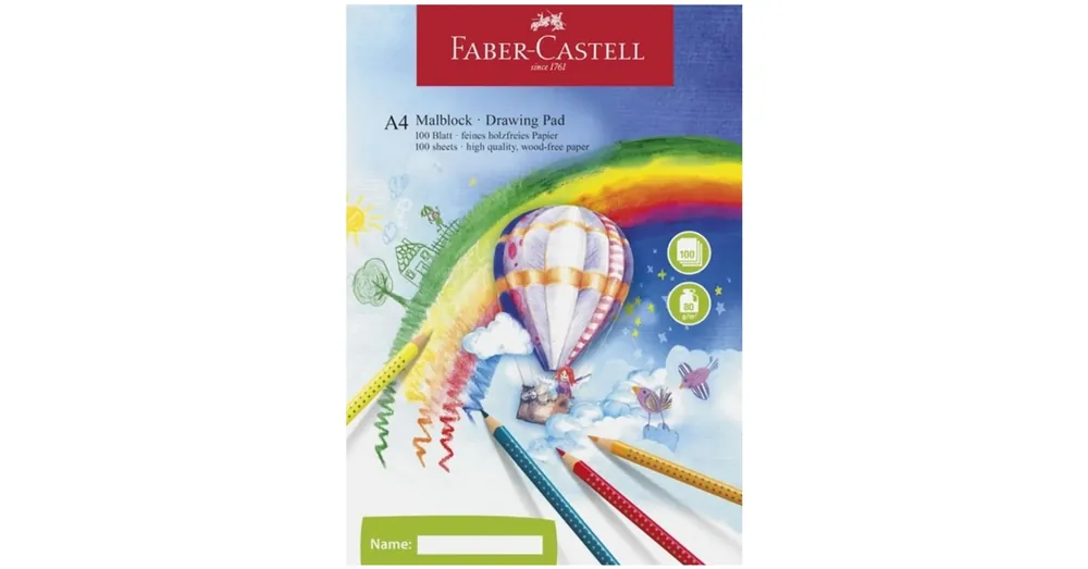 Gyors kiszállítás Faber-Castell Rajzfüzet A4-es 100 ív 80g
