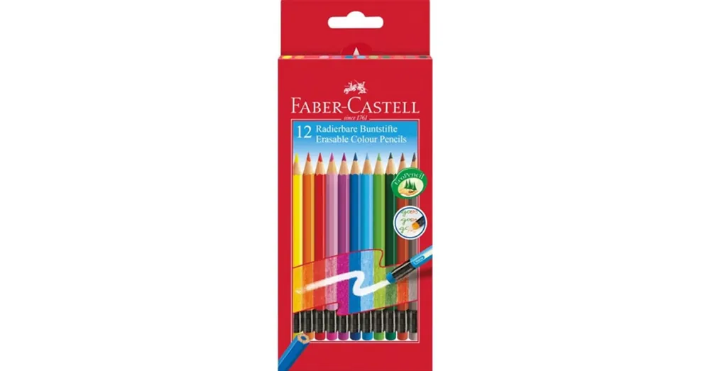 Faber-Castell Színesceruza szett radírvéggel 12 db Korlátozott ajánlat