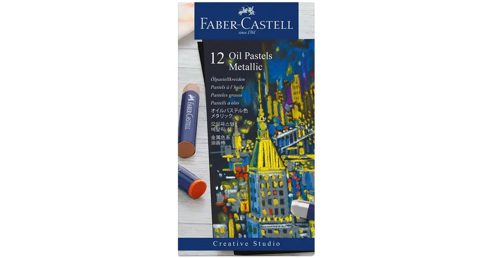 Árengedmény Faber-Castell Olajpasztell kréta metál színek 12 db-os szett