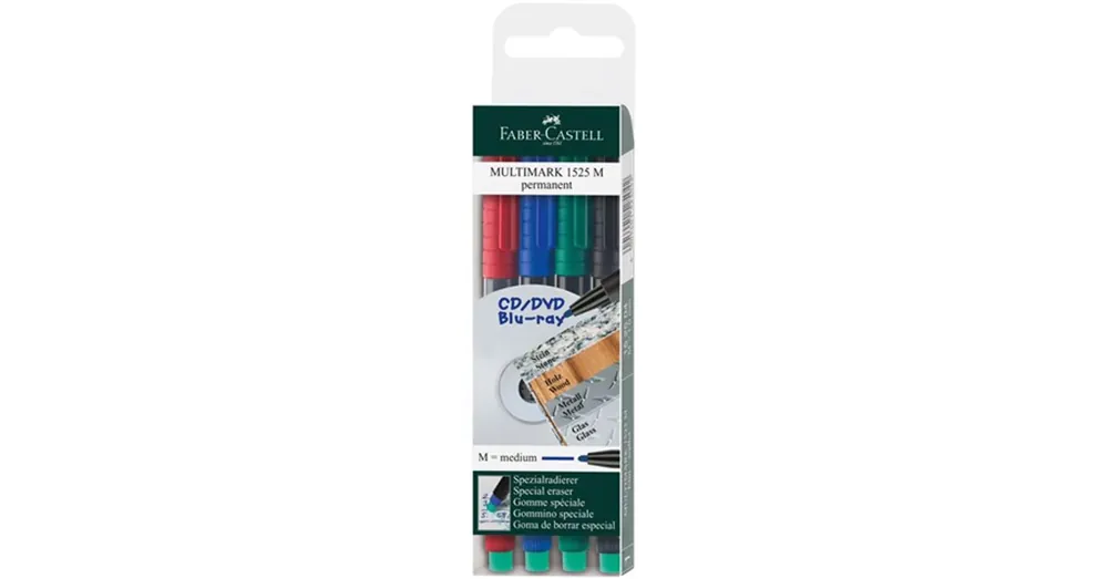 Faber-Castell Multimark alkoholos filc M 1 mm-es 4 db-os készlet Szezonális akció