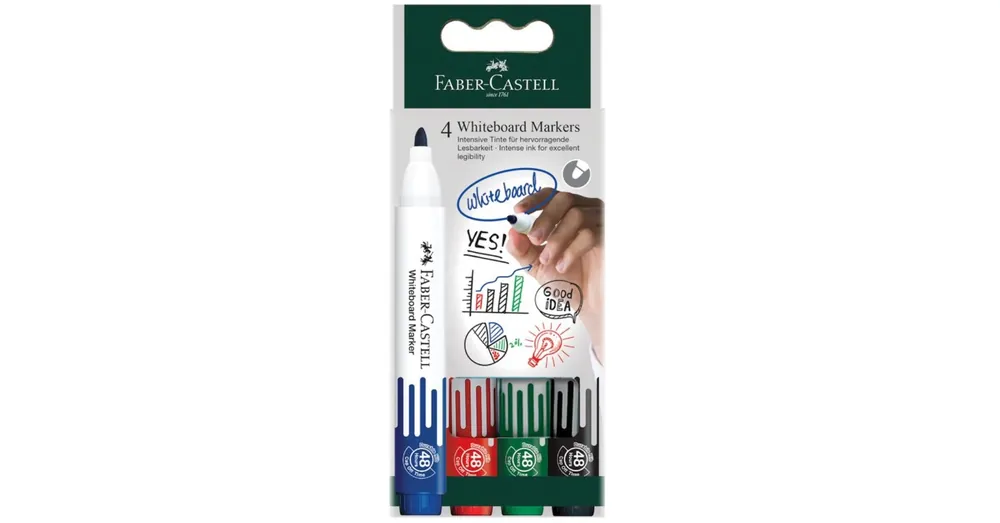 Korlátozott ajánlat Faber-Castell Színes 4 db-os táblafilc szett