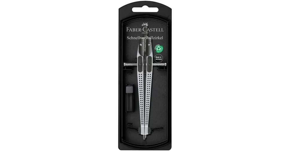 Faber-Castell Gyorsállítós Körző GRIP – Ezüst színben, ergonomikus kialakítással Kedvezmény