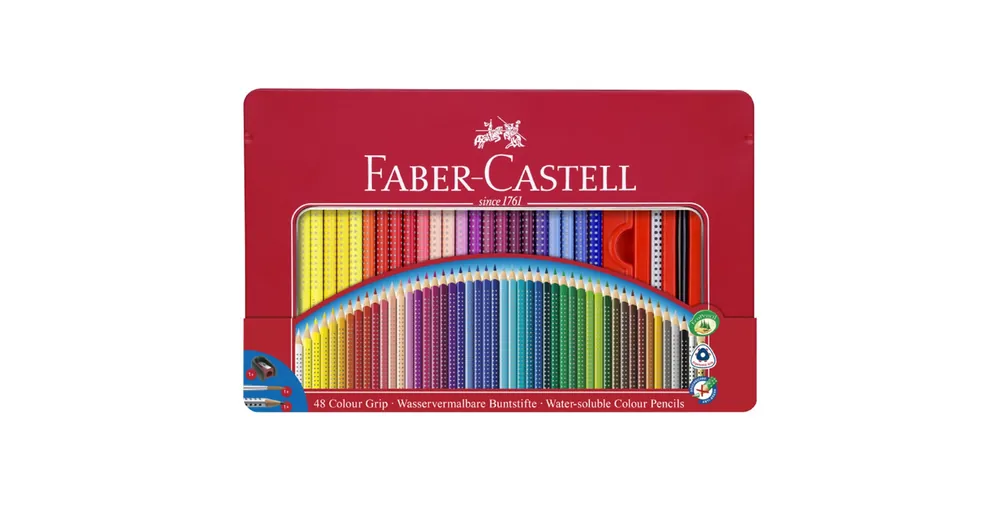 Faber-Castell Grip színes ceruza fémdobozban 48 db-os szett Biztonságos fizetés