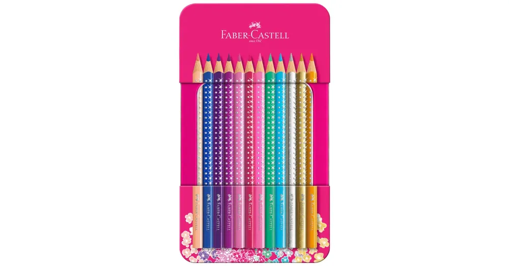 Csak ma Faber-Castell Sparkle 12 darabos színesceruza szett fém díszdobozban