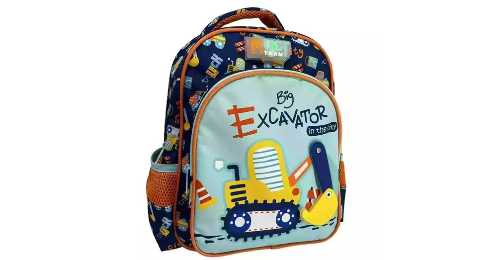 Luna Must Team Markoló mintás lekerekített 2 rekeszes ovis hátizsák 27×10×31 cm Kiárusítás