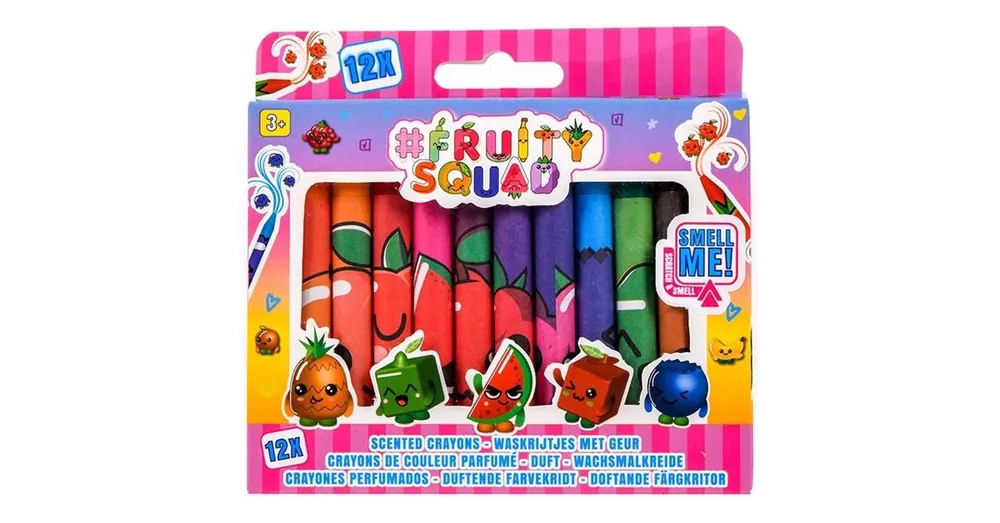 Biztonságos vásárlás Canenco FruitySquad 12 db-os illatos zsírkréta készlet
