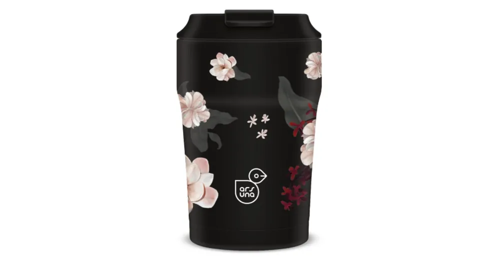 Korlátozott ajánlat Ars Una Flowery Black thermo bögre 350ml