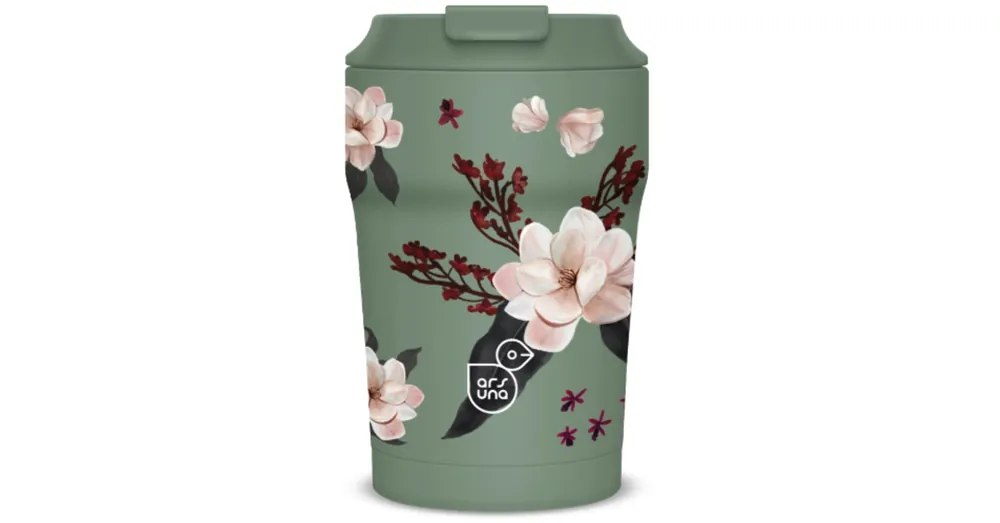 Szuper ajánlat Ars Una Flowery Green thermo bögre 350ml