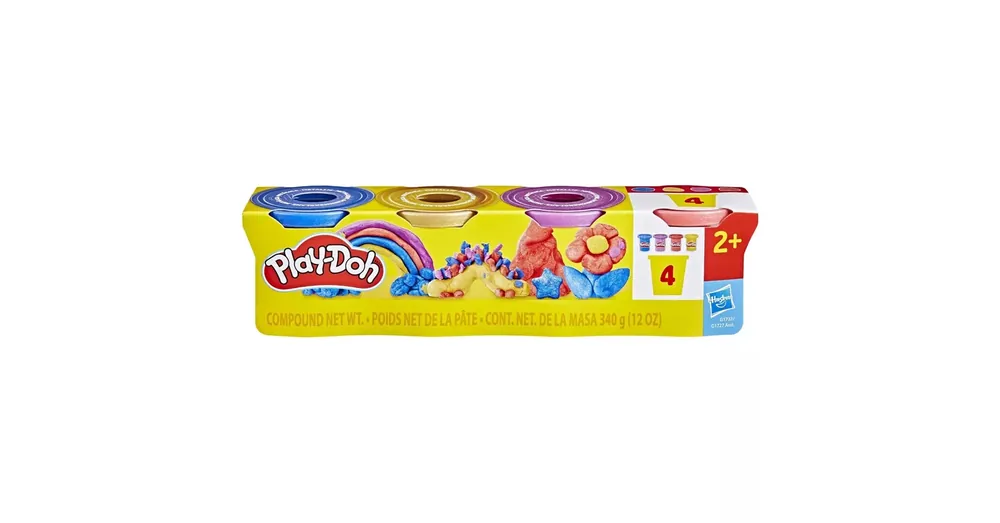 Play-Doh Metálszínű gyurma 4 tégelyes szett – Hasbro Expressz szállítás
