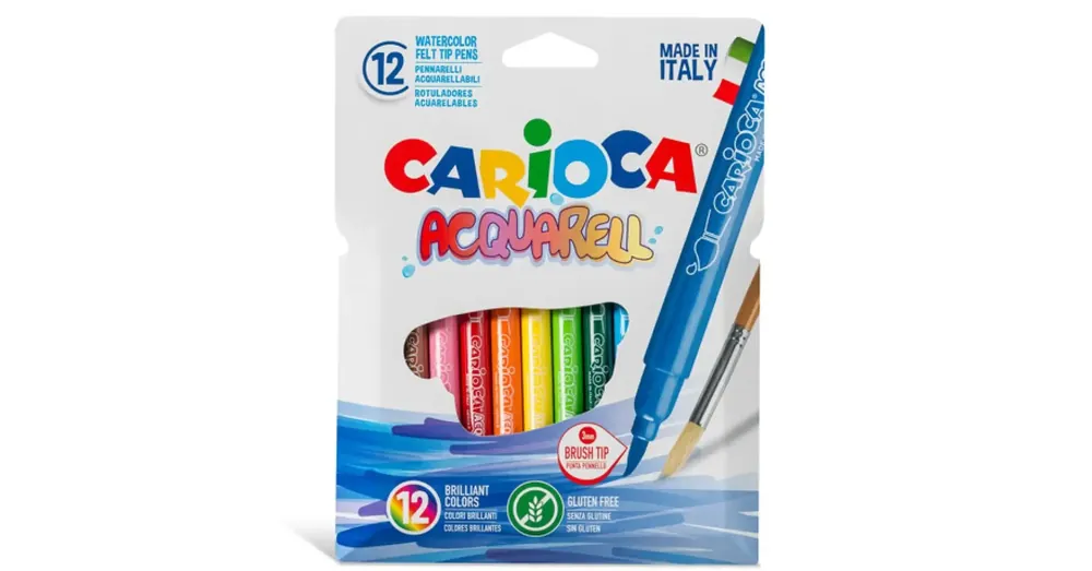Újdonság Ecsetvégű filctoll 12 db-os – Carioca
