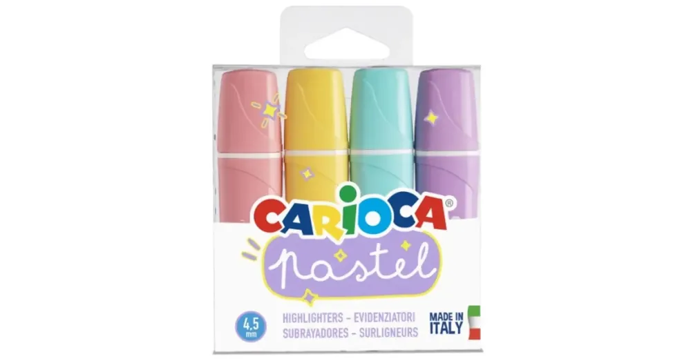 Szuper ajánlat Pasztell 4 db-os szövegkiemelő szett – Carioca