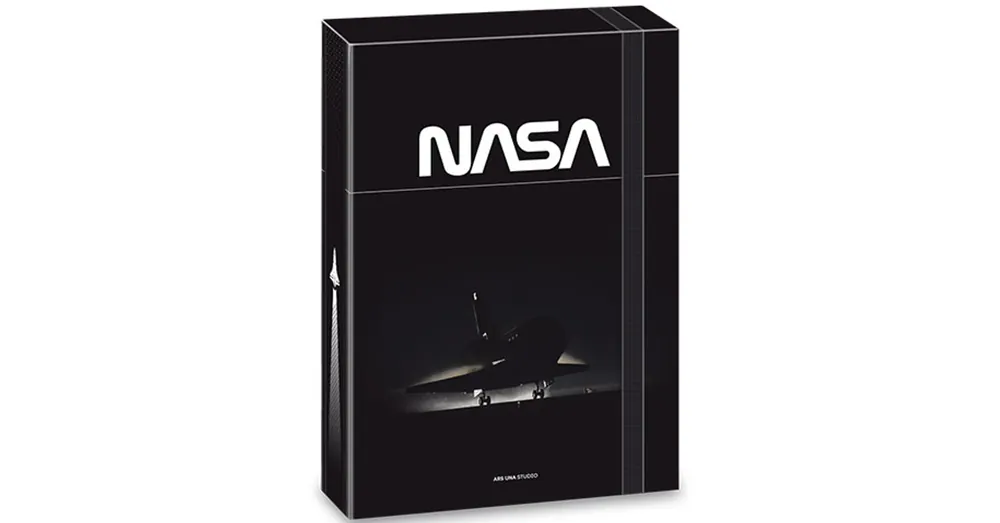 Ars Una NASA fekete gumis füzetbox A/4-es Prémium