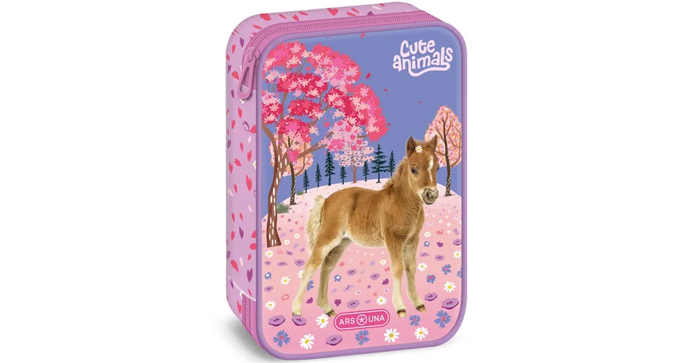 Vedd meg most Ars Una Cute Animals lovas többszintes tolltartó 15,5×22,5×4,5 cm