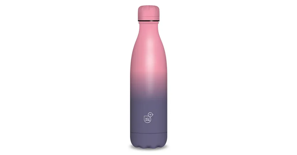 Gyors szállítás Rózsaszín-lila duplafalú fémkulacs 500ml