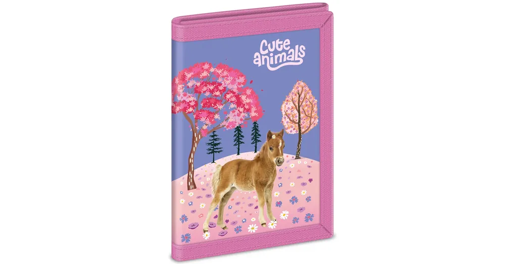 Ars Una Cute Animals lovas pénztárca 9×12,5×2 cm Szuper akció
