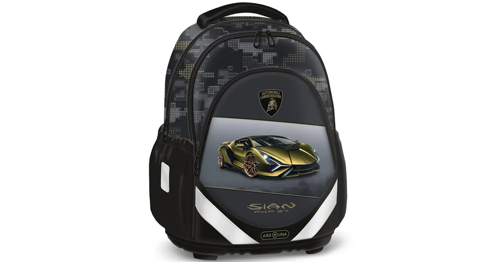 Ne maradj le Ars Una Lamborghini Sian anatómiai 33×43×22 cm-es iskolatáska hátizsák