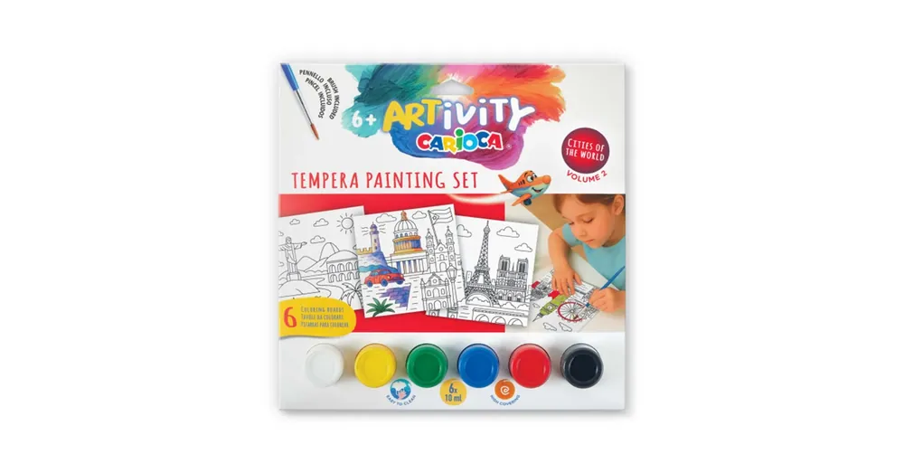 ARTivity Tempera festőkészlet 6×10ml temperával – Európa – Carioca Korlátozott ajánlat