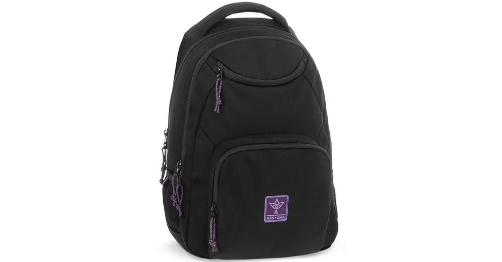 Árcsökkenés Ars Una Girl’s Black-Violet Cordura iskolatáska hátizsák AU-6 34×45×26 cm